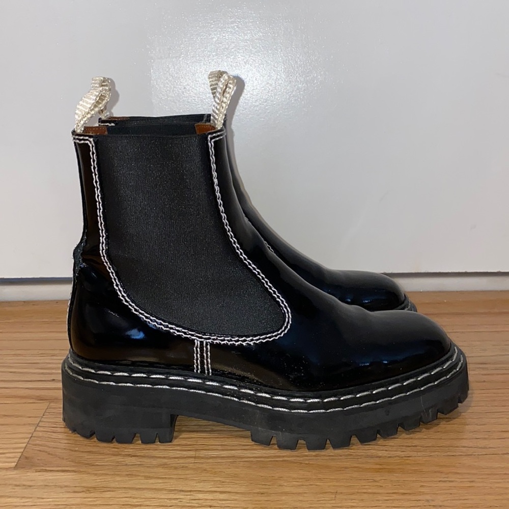 Lug Sole Chelsea Boot *patent leather which is currently sold out*